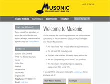 Tablet Screenshot of musonic.co.uk